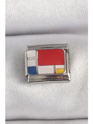 Clariss 316L Çelik Gümüş Renk Karışık Renk Portre Model Nomination Charm