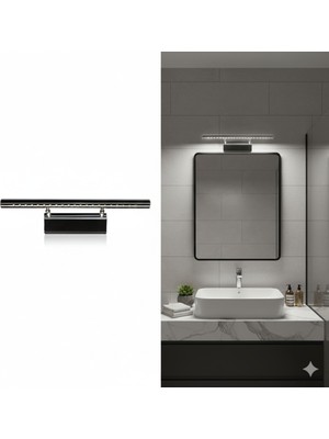 Empressco Modern Flüt LED Banyo Aplikası, 4200K Doğal Beyaz Işık