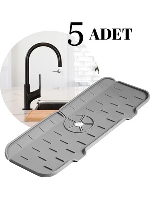 Empressco Aveo 5 Adet Karışık Renk Mutfak Banyo Lavabo Kenarı Silikon Matı Silikon Musluk Su Sıçrama Önleyici - Fiyatı, Yorumları