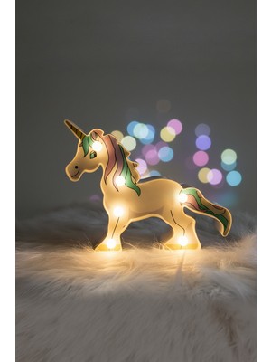 Empressco Sevimli Unicorn Gece Lambası, Renkli ve Sıcak Işıklı Uyku Aydınlatması