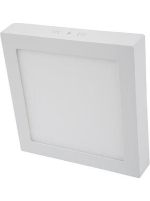 Empressco 25W Kare Sıva Üstü LED Panel Günışığı, Metal Beyaz Kasa