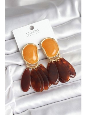 Clariss Pirinç Gold Renk Vintage Model Kadın Küpe