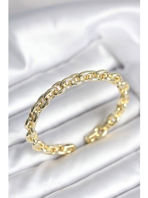 Clariss Zincir Model Gold Renk Pirinç Kadın Bileklik