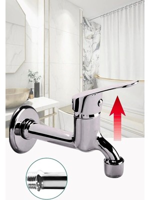 Empressco Aç Kapa Perletörlü Uzun Musluk Tuvalet Bahçe Çeşme Balkon Lavabo Wc Musluğu - Fiyatı, Yorumları