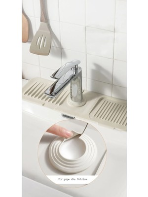 Empressco Su Tutucu Musluk Matı Mutfak Banyo Için Koruyucu Musluk Lavabo Bulaşık Süngeri Matı Beyaz - Fiyatı, Yorumları