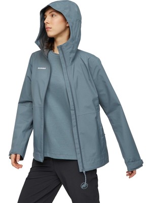 Mammut Linard Light Hs Hooded Jacket  Kadın Mavi Outdoor Ceketi