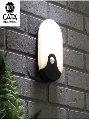 Empressco 20W Sensörlü Palermo LED Duvar Armatürü, Sarı Işık, Siyah Kasa