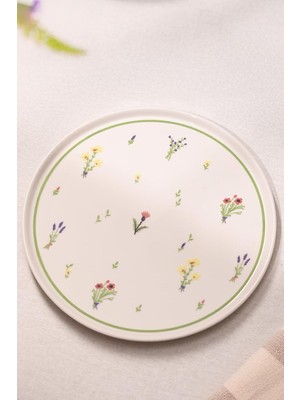 Belirtilmemiş Botanical Seramik 4'lü Servis Tabağı Seti 26,5 cm