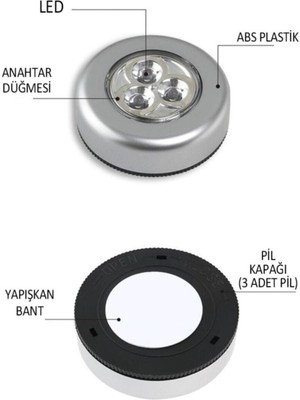 Empressco Üçlü Dokunmatik LED Lamba Seti, Pratik ve Şık Aydınlatma Çözümü