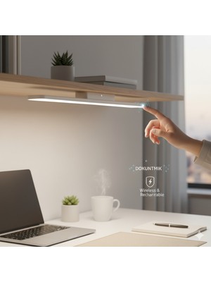 Empressco Kablosuz Mıknatıslı LED Işık, 3 Renkli, Makyaj ve Çalışma Masası Için