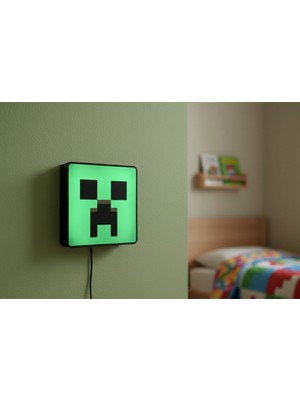 Empressco Minecraft Creeper Figürlü Gece Lambası, Şık ve Pratik Dekorasyon Seçeneği