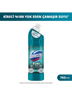 Domestos Dual Action Kireç Karşıtı Çamaşır Suyu 750 ml