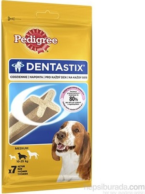 Pedigree Dentastix Orta Boy Köpek Ödülü 7'li 180 Gr x 10 Sağlıklı Dişler İçin Özel Formül