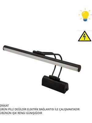 Empressco Şık Ayna Üstü Banyo Ledli Aplik 220V, Renk Seçenekleri, Günışığı 3000K