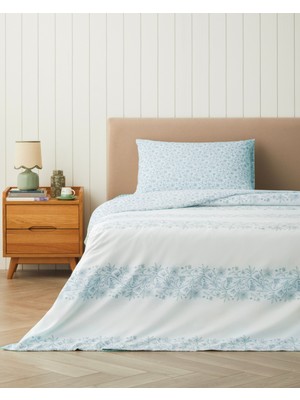 English Home Lillibelle Kolay Ütülenir Tek Kişilik Nevresim Takımı 160X220 cm Mavi