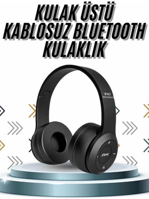 Epilons Kulak Üstü Bluetooth Kulaklık Yüksek Ses Kaliteli Ayarlanabilir