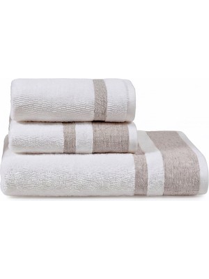Doqu Home Akdeniz Verona Banyo Yüz Havlu Seti Bej