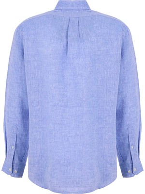 Brooks Brothers Mavi Erkek Düğmeli Regular Fit Gömlek
