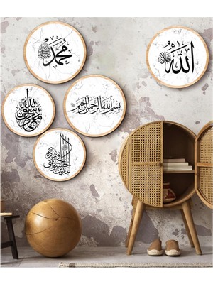 Empressco Şık 5 Parça Mdf Çerçeve Görünümlü Tablo Seti, Dekoratif ve Modern Tasarım