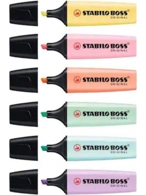 Stabilo Boss Pastel Fosforlu Kalem 6 Adet