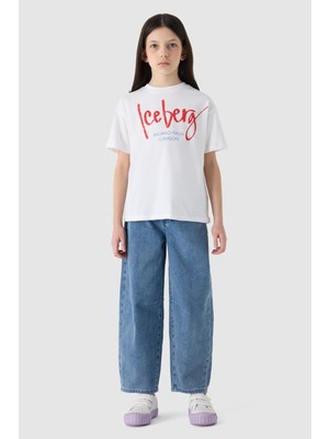 Iceberg  Kız Çocuk Beyaz Tshirt