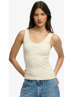 Superdry Bej Kadın Nakışlı Atlet W6012170A