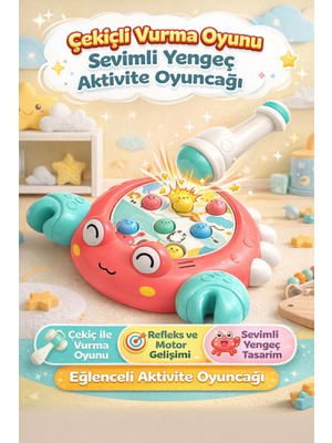 Empressco Çekiçli Köstebek Vurma Oyunu – Sevimli Yengeç Refleks ve Motor Geliştirici Eğitici Aktivite Oyuncağı - Fiyatı, Yorumları