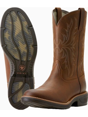Ariat Ridgeback Erkek Yuvarlak Burun Western Binici Botu