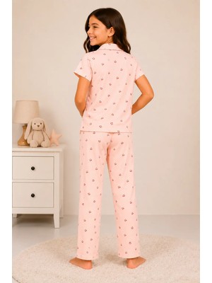 Myhanne Desenli Kız Çocuk Pijama Takımı 9928