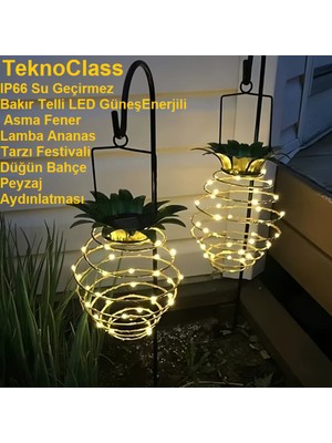 Empressco Güneş Enerjili Ananas Figürlü Dış Mekan LED Aydınlatma