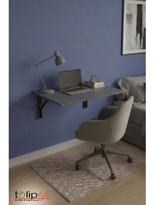 Tulip Life Tuliplife 90 x 60 cm Duvara Monte Katlanır Mdf Masa TLPM01M