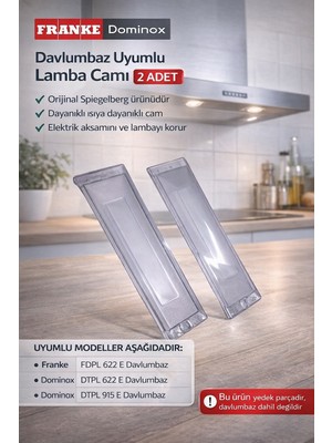 Öz Beyaz Eşya Franke Dominox Davlumbaz Yedek Lamba Camı