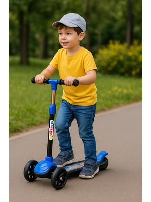 Empressco Hak Iş Oyuncak Swing Işıklı 3 Tekerlekli Scooter Mavi - Fiyatı, Yorumları