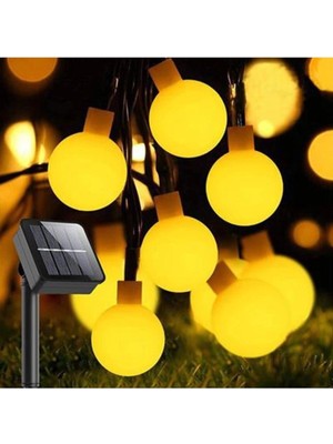 Empressco Güneş Enerjili 5m 20 LED Sarı Bahçe ve Teras Aydınlatma Lambası