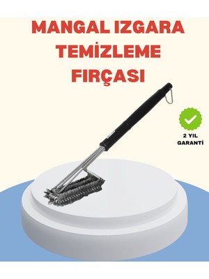 Ergün Collection Uzun Saplı Izgara Temizleme Fırçası Çelik Telli