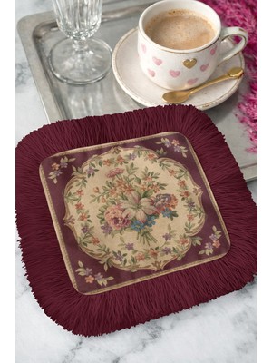 Empressco Vintage Çiçekli Sunum Servis Altlığı, Şık ve Nostaljik Dekorasyon