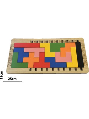 Trendy Toys Eğitici Zeka Mantık ve Strateji Oyunu Katamino Ahşap Oyun Seti 8 - 12 Yaş İçin