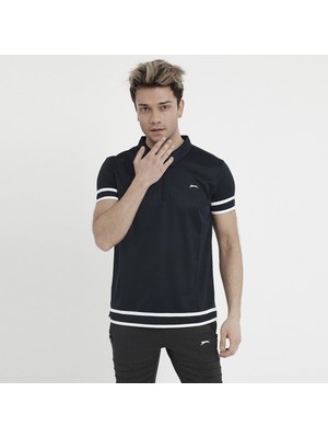 Slazenger REDMOND IN Erkek Polo Yaka Lacivert Tişört