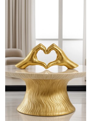 Jeane Home Decor Dekoratif Modern Iskandinav Tarz Kalp El Heykel Figür Obje Ev Dekorasyon Aşk Sevgili Hediye