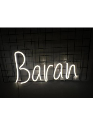 Deccor Evim Baran Yazılı Neon LED Yazı