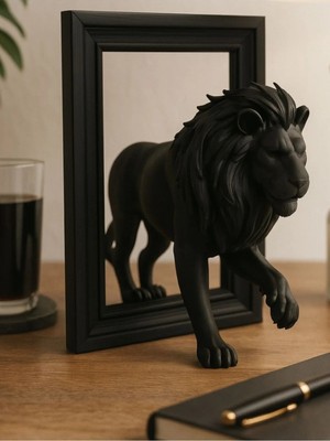Ersu Store Aslan Soyut Sanat Heykeli Obje Dekoratif Hediyelik Ev Ofis