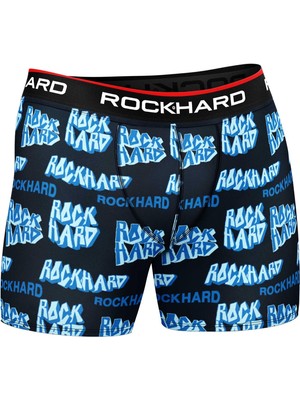 Rockhard Erkek Çamaşır Pamuklu Bel Lastikli Desenli Boxer 5'li Paket