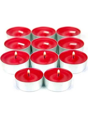 Ersu Store 6 Gram 50LI Uzun Yanma Tea Light Mum Beyaz 3,8 cm Kokusuz Söz Nişan Kına Buhardanlık Tealight
