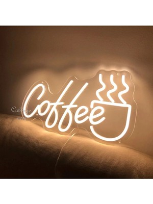 Deccor Evim Coffee Neon LED Duvar Aydınlatma