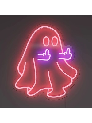 Deccor Evim Halloween Cadılar Bayramı Hayalet Neon LED