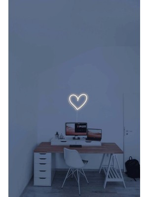 Deccor Evim Kalp Neon LED Duvar Aydınlatma