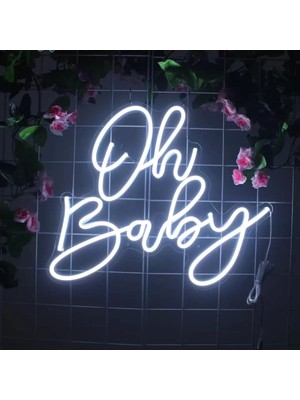 Deccor Evim Oh Baby Neon LED Duvar Aydınlatma