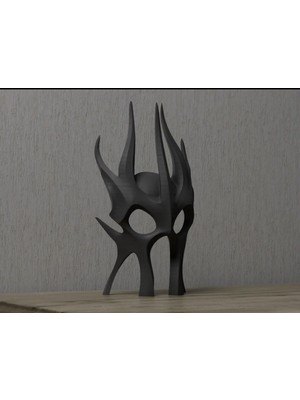 Ersu Store 24CM Dekoratif Şık Tasarım Maske Obje Biblo Süs Bioplastik