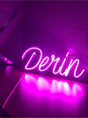 Deccor Evim Kişiye Özel Isimli Neon LED Işıklı Yazı (Açıklamayı Okuyunuz)