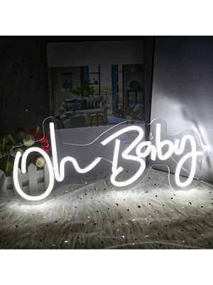 Deccor Evim Oh Baby Neon LED Duvar Aydınlatma